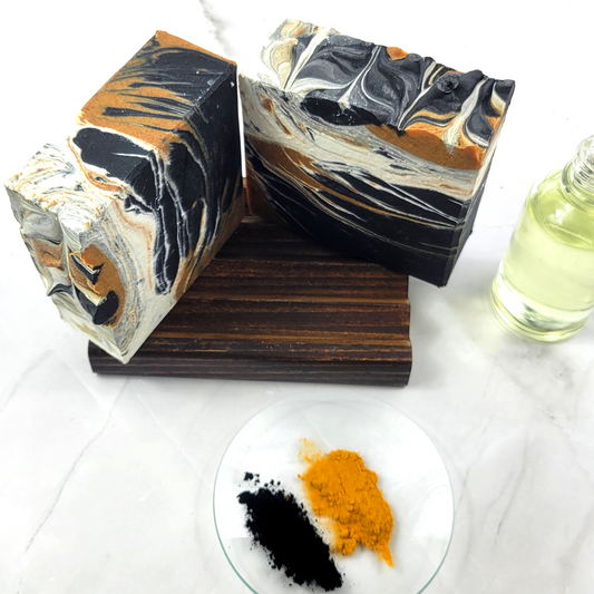 Charcoal, Turmeric & Tea Tree Oil Artisan Soap